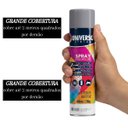 Ver imagem 4 de Tinta Spray 400ml Cinza Uso Geral em Aço Ferro Gesso Cerâmica Couro | Universo | Kit 06 Un