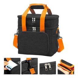 Bolsa Térmica Marmita Lancheira com Alça - Preto - 2