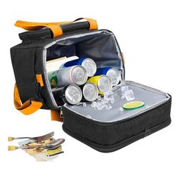 Bolsa Térmica Marmita Lancheira com Alça - Preto - 5