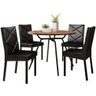 Conjunto Sala de Jantar 4 Cadeiras Estofadas Osasco Carraro - 2