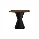 Ver imagem 4 de Mesa de Jantar Apollo Tampo Oblongo 180x90cm Preto/Amêndoa