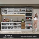 Ver imagem 6 de Armário de Cozinha Completa 310cm Branco/Rustic Stella Madesa 01