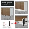 Armário de Cozinha Completa 310cm Branco/Rustic Stella Madesa 01 - 11