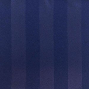 Toalha de Mesa Redonda em Jacquard Listrado Azul Marinho - 2,80m