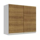 Ver imagem 1 de Armário de Cozinha Aéreo 70 cm 2 Portas Branco/Rustic Glamy Madesa