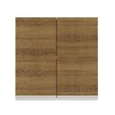 Ver imagem 7 de Armário de Cozinha Aéreo 70 cm 2 Portas Branco/Rustic Glamy Madesa