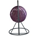 Ver imagem 3 de Balanço Cadeira Suspensa com Suporte Panamá Corda para Varanda Jardim Piscina