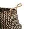 Cesto de seagrass marrom 37cm com alças - Oikos - 3