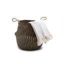 Ver imagem 2 de Cesto de seagrass marrom 37cm com alças - Oikos