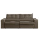 Ver imagem 2 de Sofá Retrátil e Reclinável 3 Lugares 2,50m com Molas Milena Suede Rover & Beato