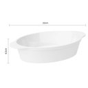 Ver imagem 4 de Jogo 6 Saladeiras Travessas para Servir Plástico Oval 550ml Branco Coza Uno Cozinha Porções