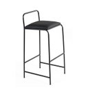 Ver imagem 6 de Banqueta Alta Aço Preta para Cozinha Bar e Gourmet Kit 2