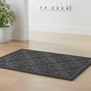 Ver imagem 4 de Capacho Tapete Arabesco Porta Entrada Pvc Antiderrapante Cinza