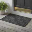 Ver imagem 5 de Capacho Tapete Arabesco Porta Entrada Pvc Antiderrapante Cinza