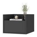 Ver imagem 2 de Mesa de Cabeceira 40 cm Suspensa Multimóveis MP4040 Preta