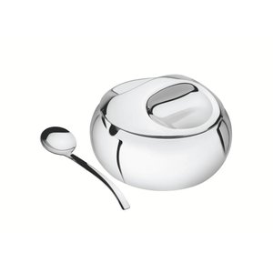 Açucareiro Aço Inox com Tampa e Colher Tramontina
