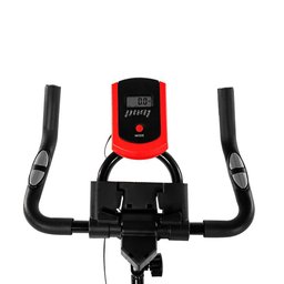 Bicicleta Ergométrica Deend 1018 Spinning Preto e Vermelho - 5