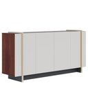 Ver mais imagens de Aparador Buffet para Sala de Jantar 4 Portas 160cm Puerto C04 Off White Nogueira Preto Dourado -