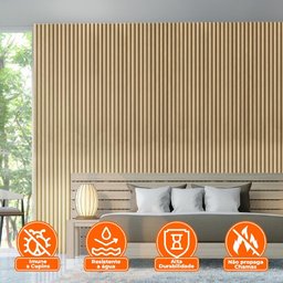Painel Ripado Madeira PVC 2,9m X 16cm Open Star - 4