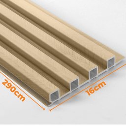 Painel Ripado Madeira PVC 2,9m X 16cm Open Star - 2