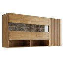 Ver imagem 2 de Armário Aéreo para Cozinha 3 Portas Nicho Decorativo 120cm Cristal