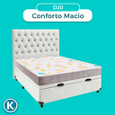 Ver imagem 4 de Kit Cabeceira + Cama Box Bau + Colchão Casal D20 D20 Inducol