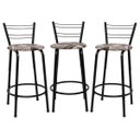 Ver imagem 1 de Kit 3 Banquetas para Bancada Flórida Preta 60cm Cozinha Gourmet Balcão Ilha Piscina Área de Lazer