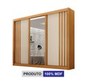 Ver imagem 7 de Guarda Roupa Casal 100% Mdf 3 Portas Correr com Espelho e 4 Gavetas Milano Leifer