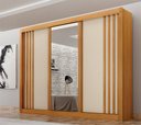 Ver imagem 5 de Guarda Roupa Casal 100% Mdf 3 Portas Correr com Espelho e 4 Gavetas Milano Leifer
