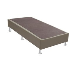 Base Cama Box Ortobom Solteiro Corino Bege 88x188x23 - 1 Base Cama Box Ortobom Solteiro Corino Bege 88x188x23 - 1