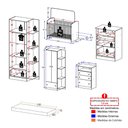 Ver imagem 4 de Quarto de Bebê Completo Berço com Colchão/Guarda-Roupa/Cômoda Confete Multimóveis MP4914 Branco
