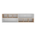 Ver imagem 6 de Rack para TV 75" Suspenso com Nichos Jazz Multimóveis MP1021 Branco/Rustic