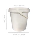 Ver imagem 5 de Balde Alça Plastica para Massas 3,6 Litros 10 Peças