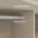 Ver imagem 7 de Guarda-Roupa Casal 2 Portas Deslizantes com Espelho 100% MDF Dream Off White/Avelã