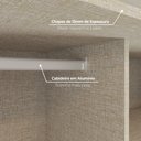 Ver imagem 7 de Guarda-Roupa Casal 2 Portas Deslizantes com Espelho 100% MDF Dream Off White/Avelã