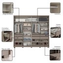 Ver imagem 6 de Guarda-roupa Casal 2 Portas Deslizantes com Espelho 100% Mdf Dream