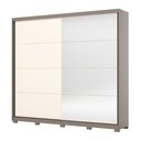 Ver imagem 2 de Guarda-roupa Casal 2 Portas Deslizantes com Espelho 100% Mdf Dream