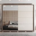 Ver mais imagens de Guarda-roupa Casal 2 Portas Deslizantes com Espelho 100% Mdf Dream