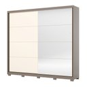 Ver imagem 2 de Guarda-roupa Casal 2 Portas Deslizantes com Espelho 100% Mdf Dream