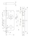 Ver imagem 2 de Fechadura Porta 03 Pinos Chave Multiponto C/ Maçaneta -titan