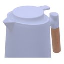 Ver imagem 3 de Garrafa Térmica Luxo com Alça Mimo Style 1l - Branco