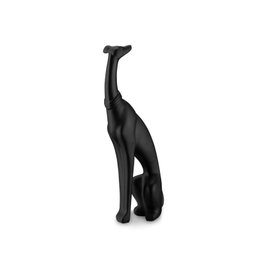 Escultura Estátua Decorativa Cachorro Minimalista 36cm:preto Fosco - 2