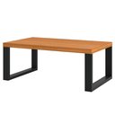 Ver imagem 1 de Mesa de Centro Industrial 89,5x53cm Freijó com Preto Fosco em MDF – Moderna e Resistente