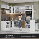 Ver imagem 6 de Armário de Cozinha Completa de Canto 489cm Branco/Rustic Stella Madesa