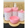 Kit Higiene Poa Baby - Rosa C/bandeja Nuvem Crua - 1
