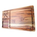 Ver imagem 3 de Tábua de Corte Churrasco Madeira Teca com Entalhe Xangô.