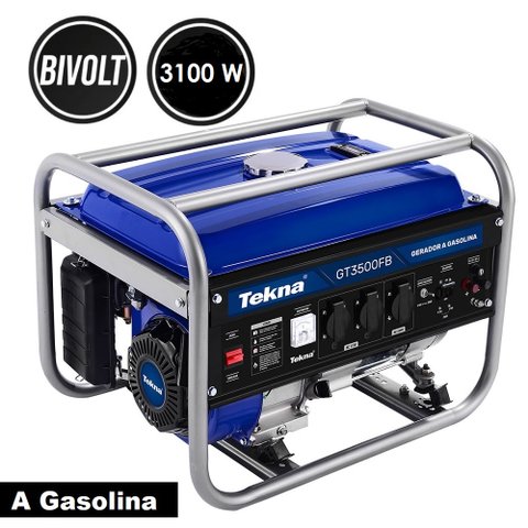 GERADOR DE ENERGIA A GASOLINA PARTIDA MANUAL GT3500FB