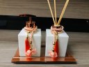Ver imagem 1 de Kit Lavabo Banheiro Branco Rose Cubo Perfume Cheirinho Aroma