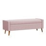 Recamier Bau Londres 1,20m Suede Rosa Bebe - Clique Decor Clique Decorações - 2