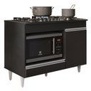 Ver imagem 2 de Balcão Multiuso para Cooktop 4 Bocas Georgia Preto - Lumil Móveis